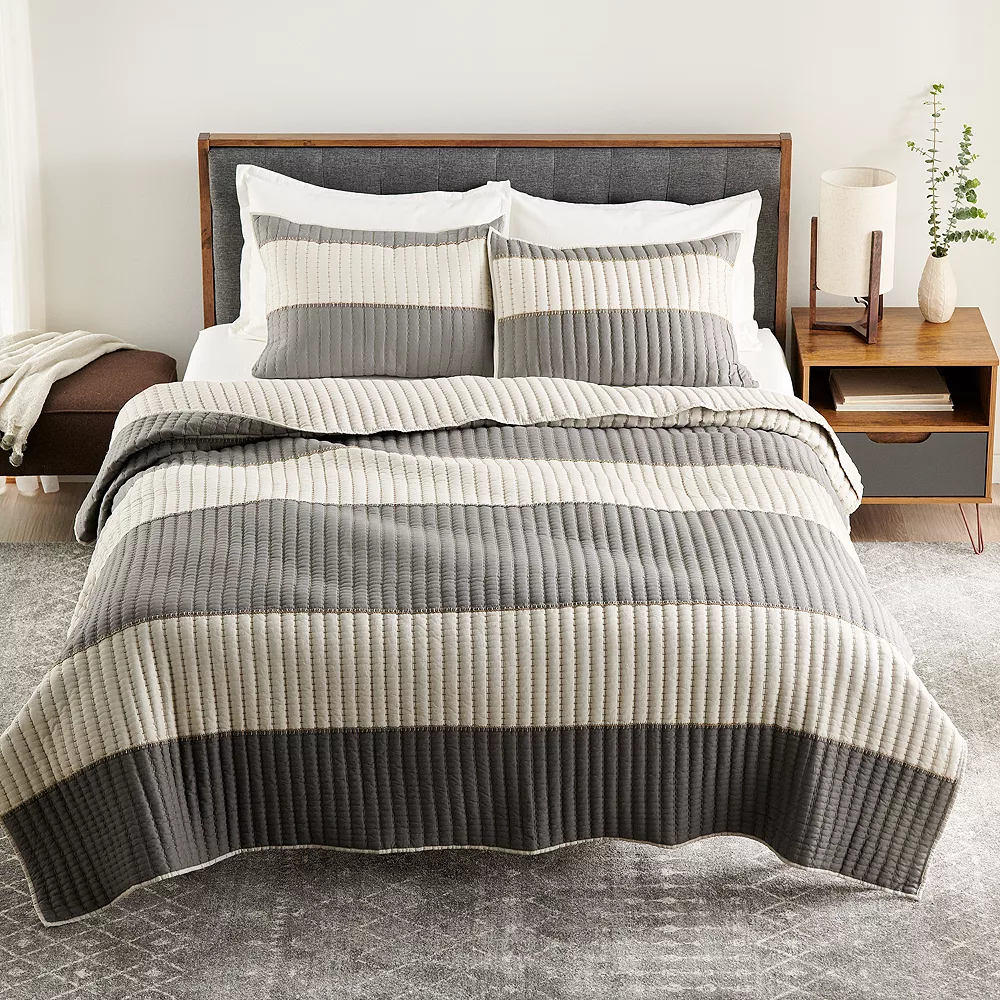 Sonoma Goods For Life® New Traditions Sunbury Stripe Quilt Or Sham 3 Sonoma Goods For Life® New Traditions Sunbury Stripe Quilt Or Sham
