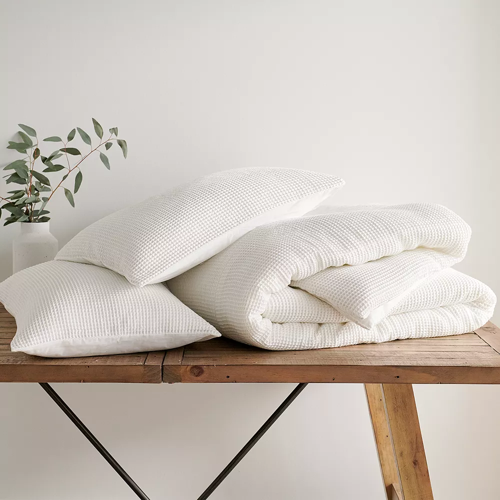 Sonoma Goods For Life® Andorra Waffle Comforter Set With Shams 6 Sonoma Goods For Life® Andorra Waffle Comforter Set With Shams - Image 4