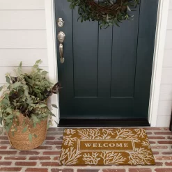 Sonoma Goods For Life® Coral "Welcome" Coir Doormat - 18'' X 30'' 7 Sonoma Goods For Life® Coral "Welcome" Coir Doormat - 18'' X 30'' -Sonoma Goods For Life ® Sales Store 5253374 ALT