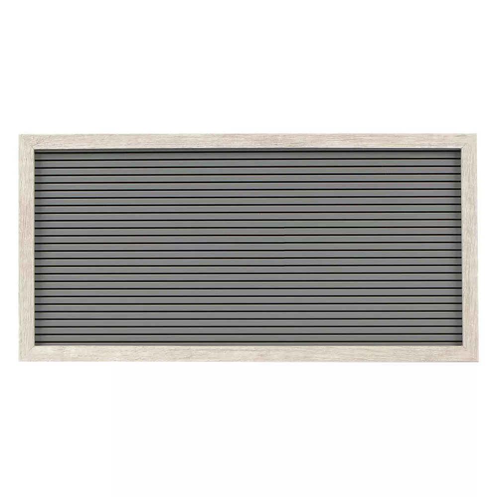 Sonoma Goods For Life® 14" X 7" Letterboard Gray Slats With White Frame 3 Sonoma Goods For Life® 14" X 7" Letterboard Gray Slats With White Frame