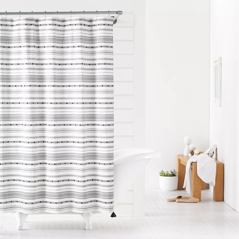Sonoma Goods For Life® Harrison Stripe Shower Curtain 4 Sonoma Goods For Life® Harrison Stripe Shower Curtain - Image 2