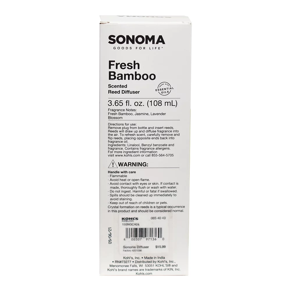 Sonoma Goods For Life™ Fresh Bamboo Reed Diffuser 11-Piece Set 5 Sonoma Goods For Life™ Fresh Bamboo Reed Diffuser 11-Piece Set - Image 3