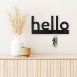 Sonoma Goods For Life® Hello 4-Hook Wall Decor -Sonoma Goods For Life ® Sales Store 5548132 ALT
