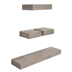 Sonoma Goods For Life® Gray Wash Ledge Wall Shelf 4-piece Set -Sonoma Goods For Life ® Sales Store 5626524 ALT2
