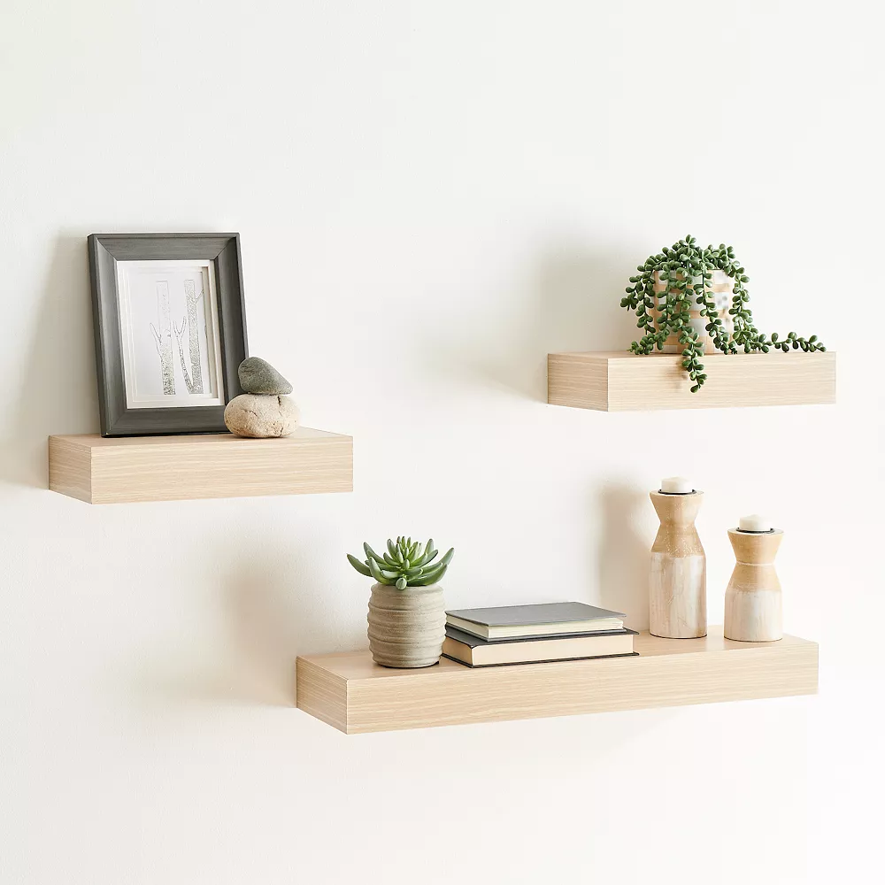 Sonoma Goods For Life® Floating Ledge Shelf Wall Decor 3-piece Set 4 Sonoma Goods For Life® Floating Ledge Shelf Wall Decor 3-piece Set - Image 2