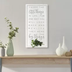 Sonoma Goods For Life® Enjoy The Little Things Wall Decor -Sonoma Goods For Life ® Sales Store 5635994 ALT