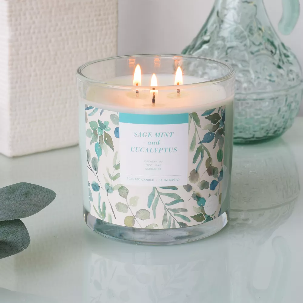 Sonoma Goods For Life® Sage Mint & Eucalyptus 14-oz. Candle Jar 4 Sonoma Goods For Life® Sage Mint & Eucalyptus 14-oz. Candle Jar - Image 2