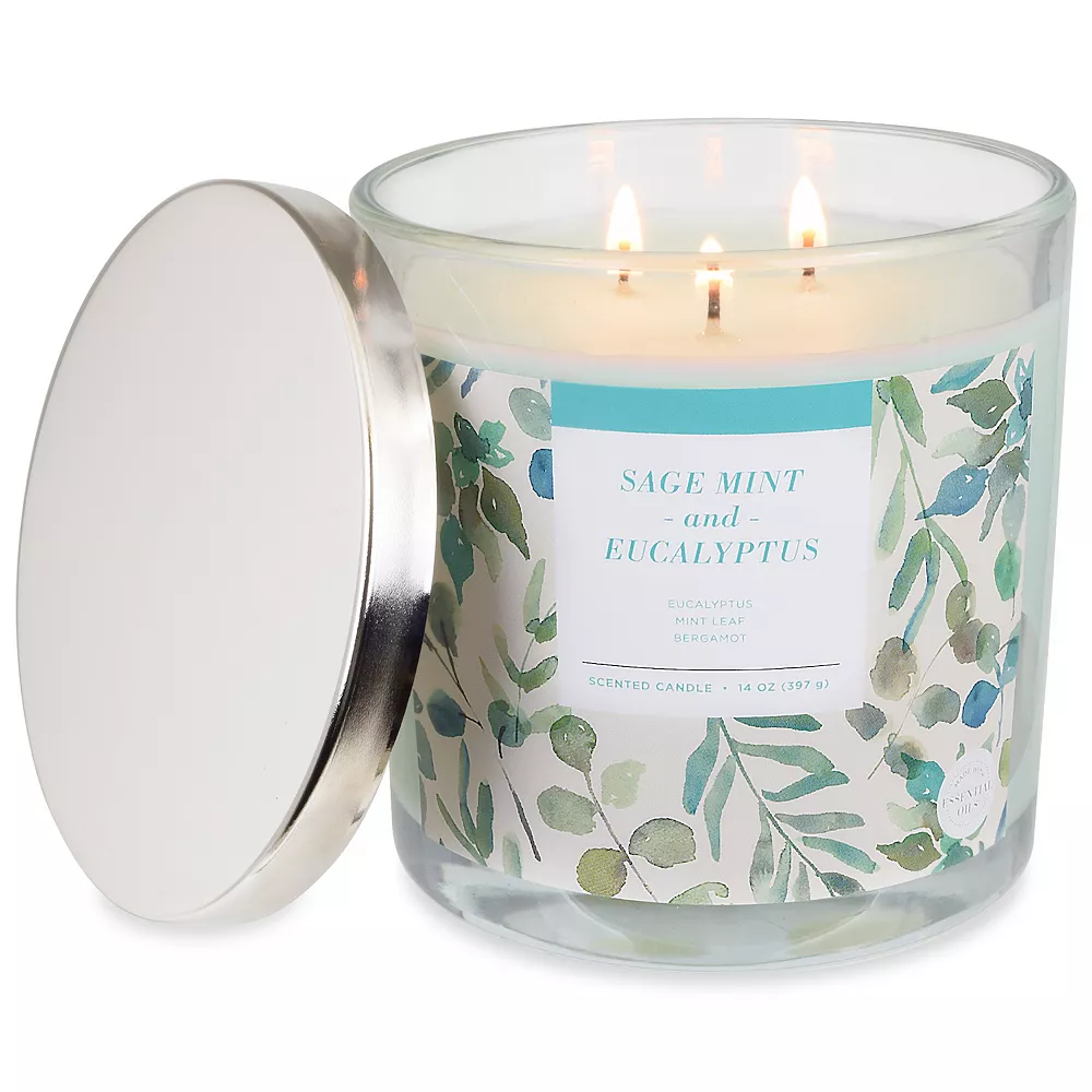 Sonoma Goods For Life® Sage Mint & Eucalyptus 14-oz. Candle Jar 5 Sonoma Goods For Life® Sage Mint & Eucalyptus 14-oz. Candle Jar - Image 3