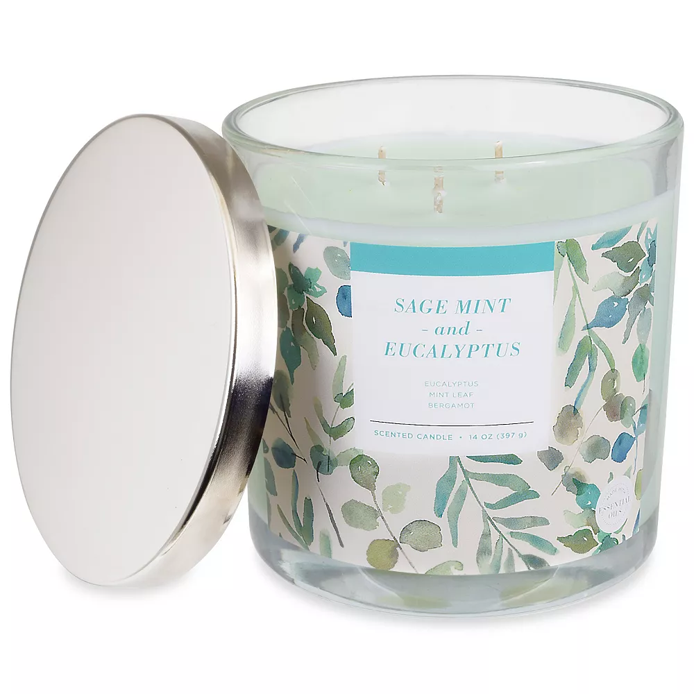 Sonoma Goods For Life® Sage Mint & Eucalyptus 14-oz. Candle Jar 6 Sonoma Goods For Life® Sage Mint & Eucalyptus 14-oz. Candle Jar - Image 4