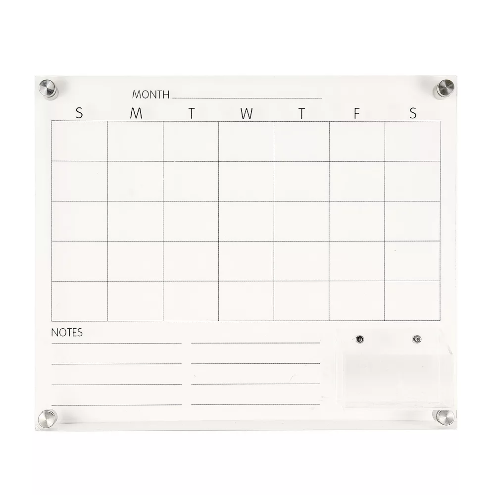 Sonoma Goods For Life® Acrylic Month Calendar With Small Shelf 3 Sonoma Goods For Life® Acrylic Month Calendar With Small Shelf