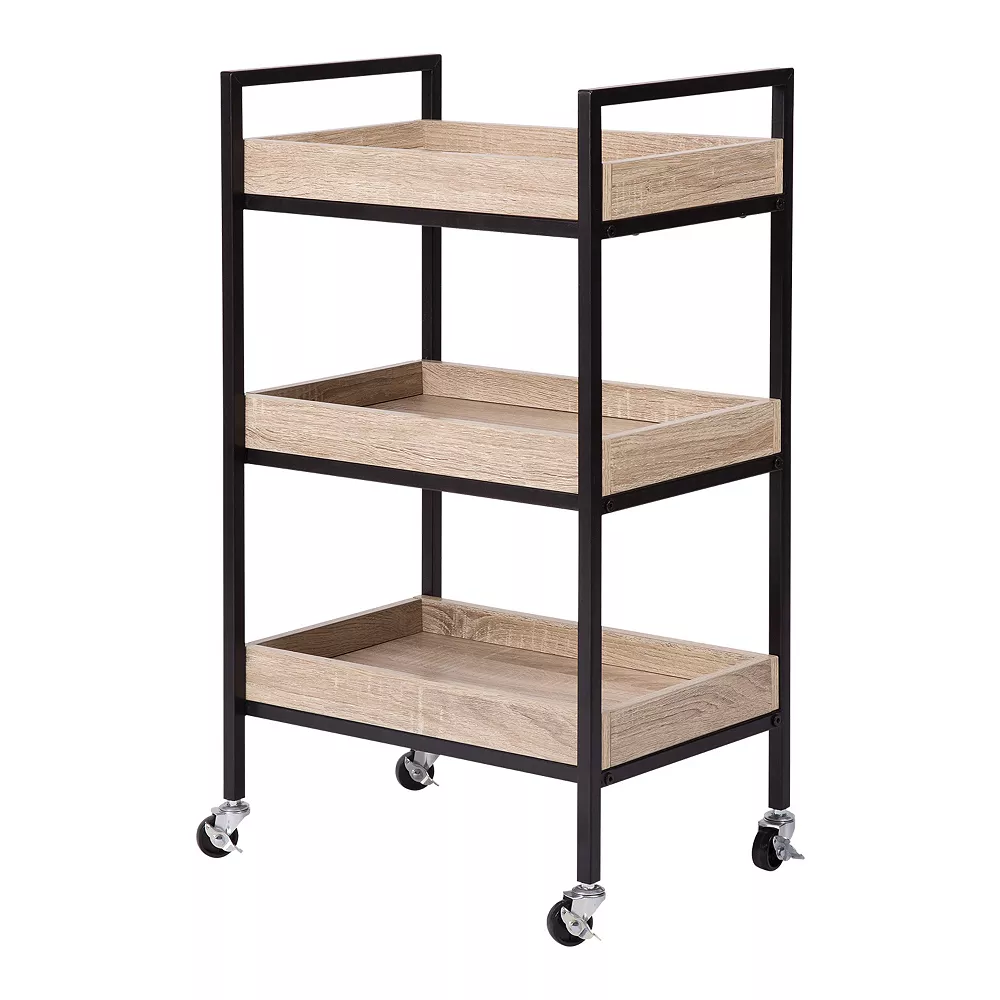 Sonoma Goods For Life® 3 Tier Rolling Cart 3 Sonoma Goods For Life® 3 Tier Rolling Cart