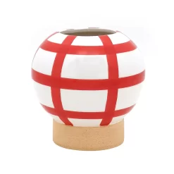 Sonoma Goods For Life® Gingham Ceramic Texas Planter Table Decor -Sonoma Goods For Life ® Sales Store 5899092 ALT