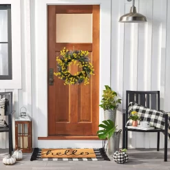 Sonoma Goods For Life® Artificial Forsythia Lavender Wreath -Sonoma Goods For Life ® Sales Store 5899499 ALT