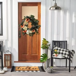 Sonoma Goods For Life® Artificial Eucalyptus Poppy Wreath -Sonoma Goods For Life ® Sales Store 5899508 ALT