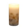 Sonoma Goods For Life® LED Seashell Embedded Pillar Candle -Sonoma Goods For Life ® Sales Store 5901121