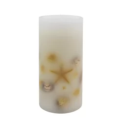 Sonoma Goods For Life® LED Seashell Embedded Pillar Candle -Sonoma Goods For Life ® Sales Store 5901121 ALT4