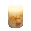 Sonoma Goods For Life® Seashell LED Short Pillar Candle 2 Sonoma Goods For Life® Seashell LED Short Pillar Candle -Sonoma Goods For Life ® Sales Store 5901123