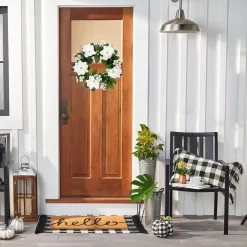 Sonoma Goods For Life® Artificial White Floral Wreath -Sonoma Goods For Life ® Sales Store 5903856 ALT