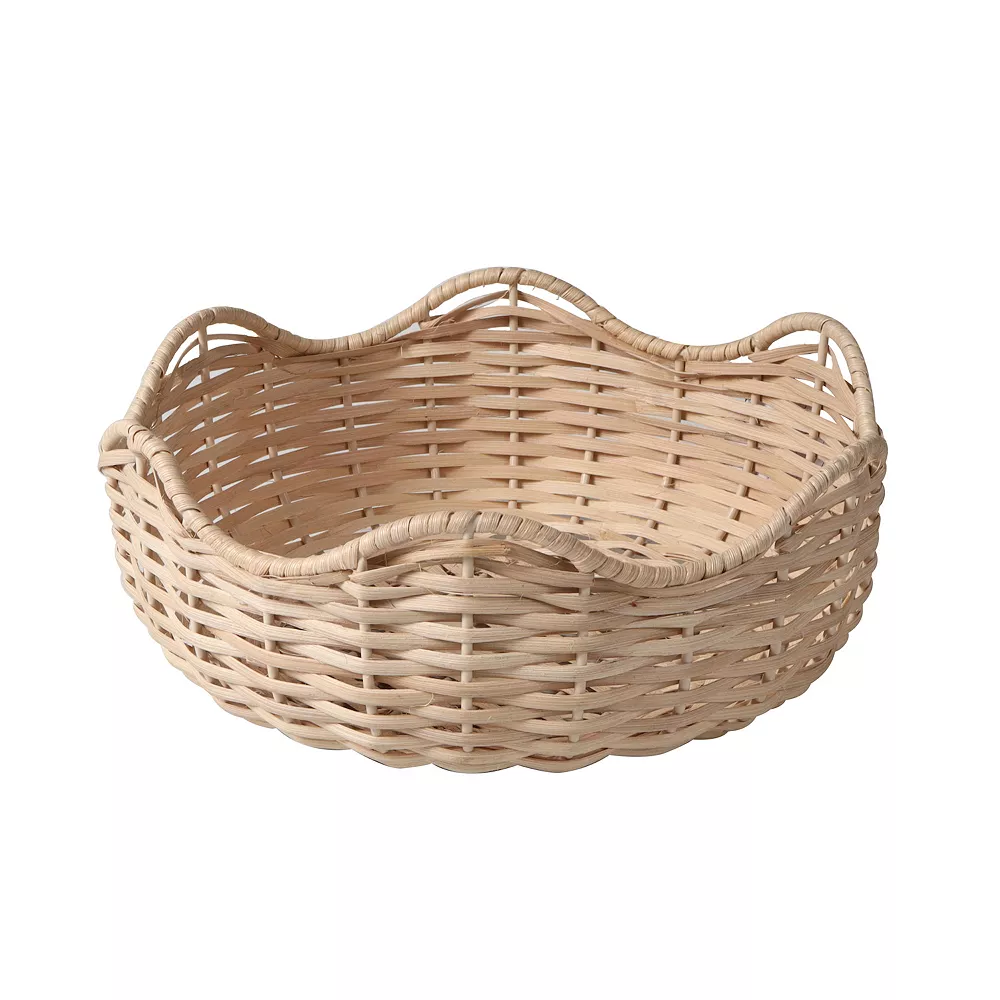 Sonoma Goods For Life® Rattan Scalloped Decorative Bowl Table Decor 3 Sonoma Goods For Life® Rattan Scalloped Decorative Bowl Table Decor