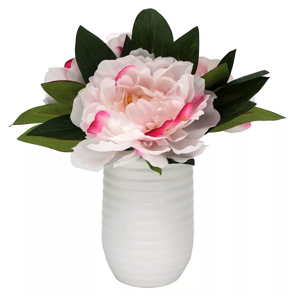 Sonoma Goods For Life® Artificial Pink Peony Vase Table Decor 4 Sonoma Goods For Life® Artificial Pink Peony Vase Table Decor - Image 2