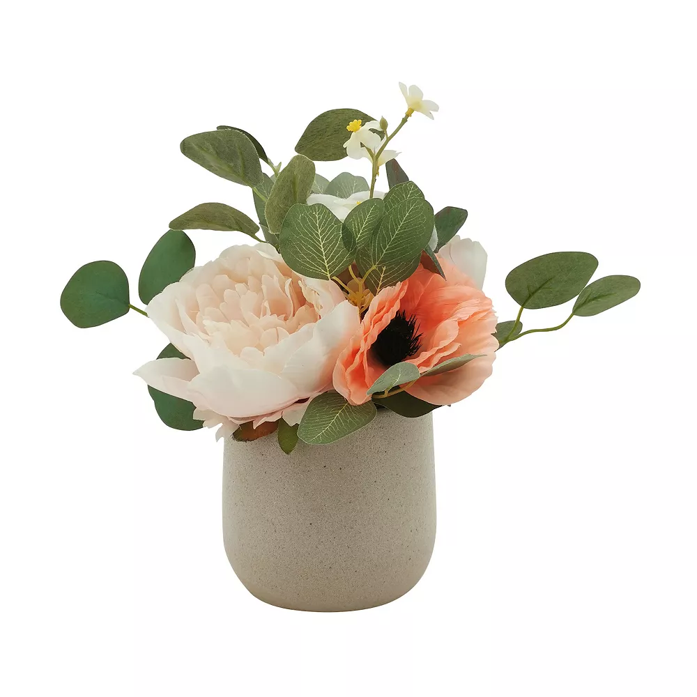 Sonoma Goods For Life® Artificial Poppy Eucalyptus Arrangement Table Decor 3 Sonoma Goods For Life® Artificial Poppy Eucalyptus Arrangement Table Decor