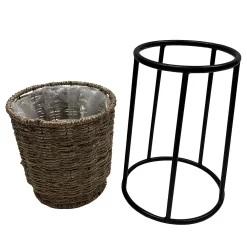 Sonoma Goods For Life® Small Seagrass Planter With Metal Stand -Sonoma Goods For Life ® Sales Store 5920620 ALT2
