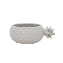 Sonoma Goods For Life® White Pineapple Planter Table Decor