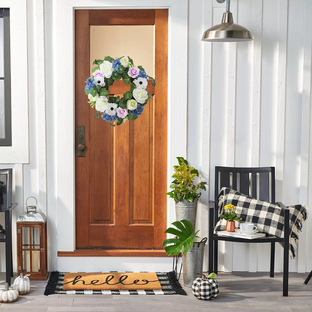 Sonoma Goods For Life® Artificial Rose Hydrangea Wreath 4 Sonoma Goods For Life® Artificial Rose Hydrangea Wreath - Image 2