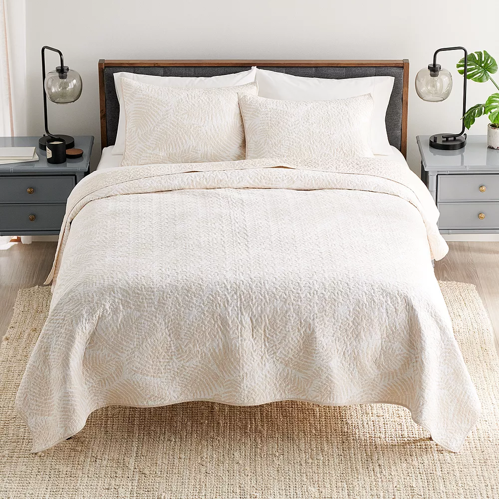 Sonoma Goods For Life® Southern Traditions Palms Quilt Set 3 Sonoma Goods For Life® Southern Traditions Palms Quilt Set